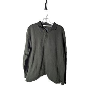 Cabela's Shirt Mens XL Regular Green Long Sleeve Henley Outdoor Work‎ Hunting